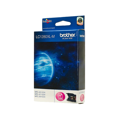 Brother LC-1280XLM Ink Cartridge Magenta, 1.2K Pages