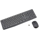 Keyboard and Wireless Mouse Logitech Grey AZERTY