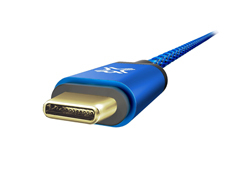 Xlayer Fully Reversible USB-c to USB- Premium Balistic Cable 1.2m Blue (xcl-ucc-23)